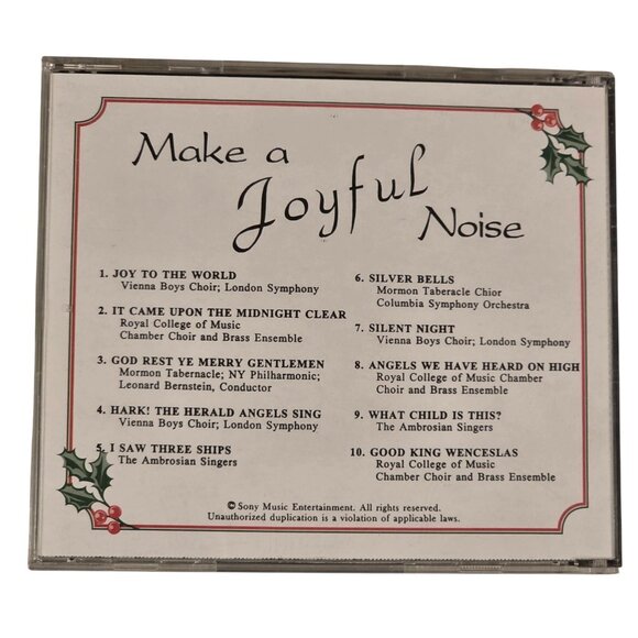 Make A Joyful Noise Christmas Music CD Compilation Silent Night Silver Bells - Picture 2 of 5
